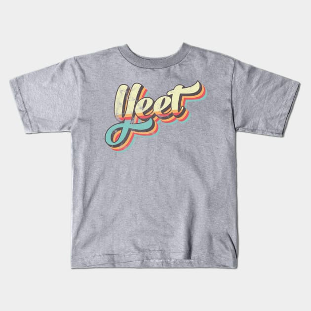 Yeet 70's Retro Kids T-Shirt by BeyondTheDeck